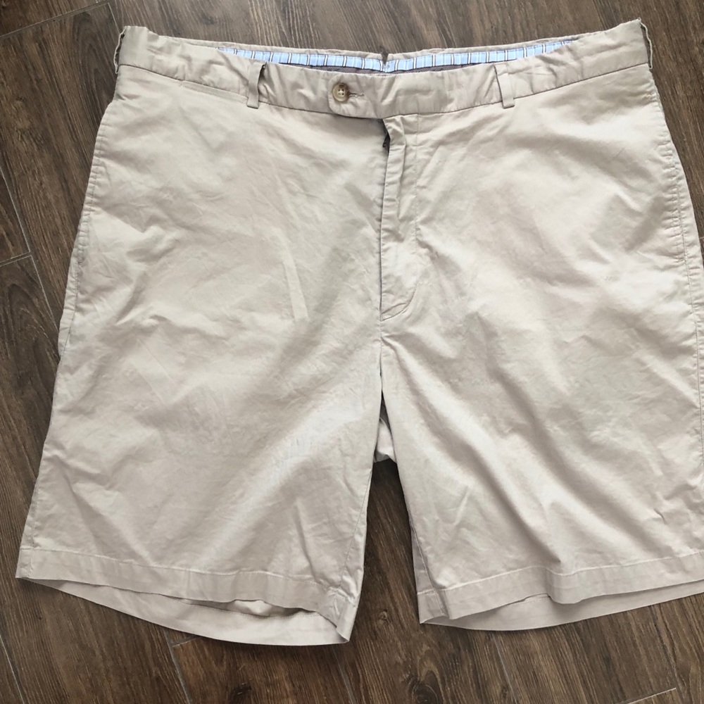 Peter Millar Mens Shorts sz 40 Beige Club Golf